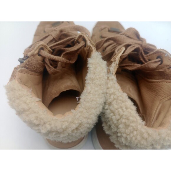 UGG Chestnut Leather High Top Lace Up Zipper Boots 1019716 Womens Sz 8 - Picture 10 of 12